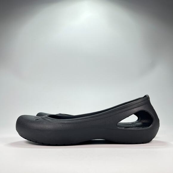 Crocs Kadee Ballet Flats Black Comfort Slip On Lightweight Shoes Women’s Size 8 - Picture 4 of 9